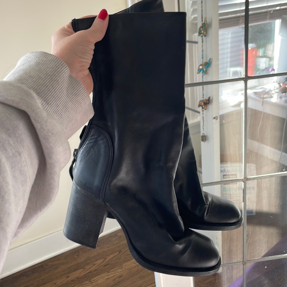 Black boots from free people